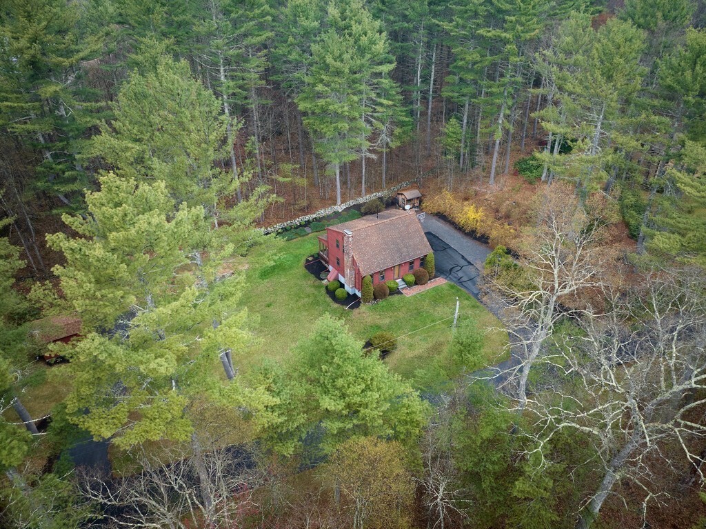 532 B Hubbardston Road Princeton, MA 01541 - Photo 34 of 41 a view of a garden with large trees