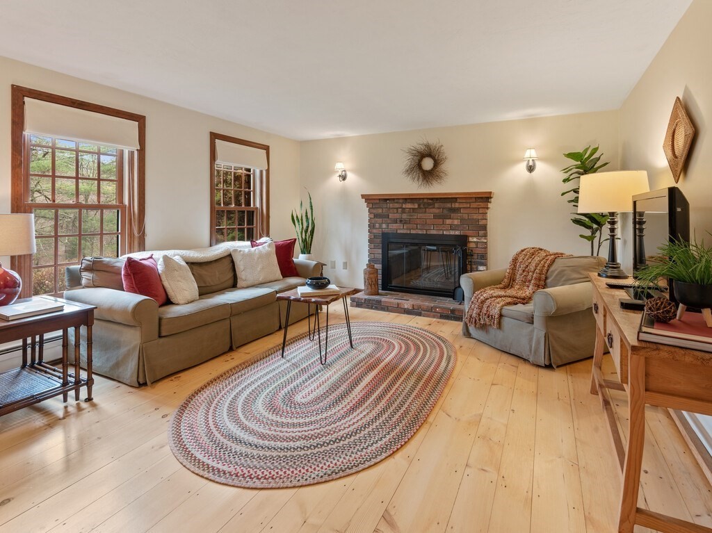 532 B Hubbardston Road Princeton, MA 01541 - Photo 6 of 41 a living room with furniture and a fireplace