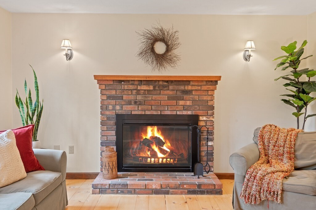 532 B Hubbardston Road Princeton, MA 01541 - Photo 7 of 41 a living room with furniture and a fireplace