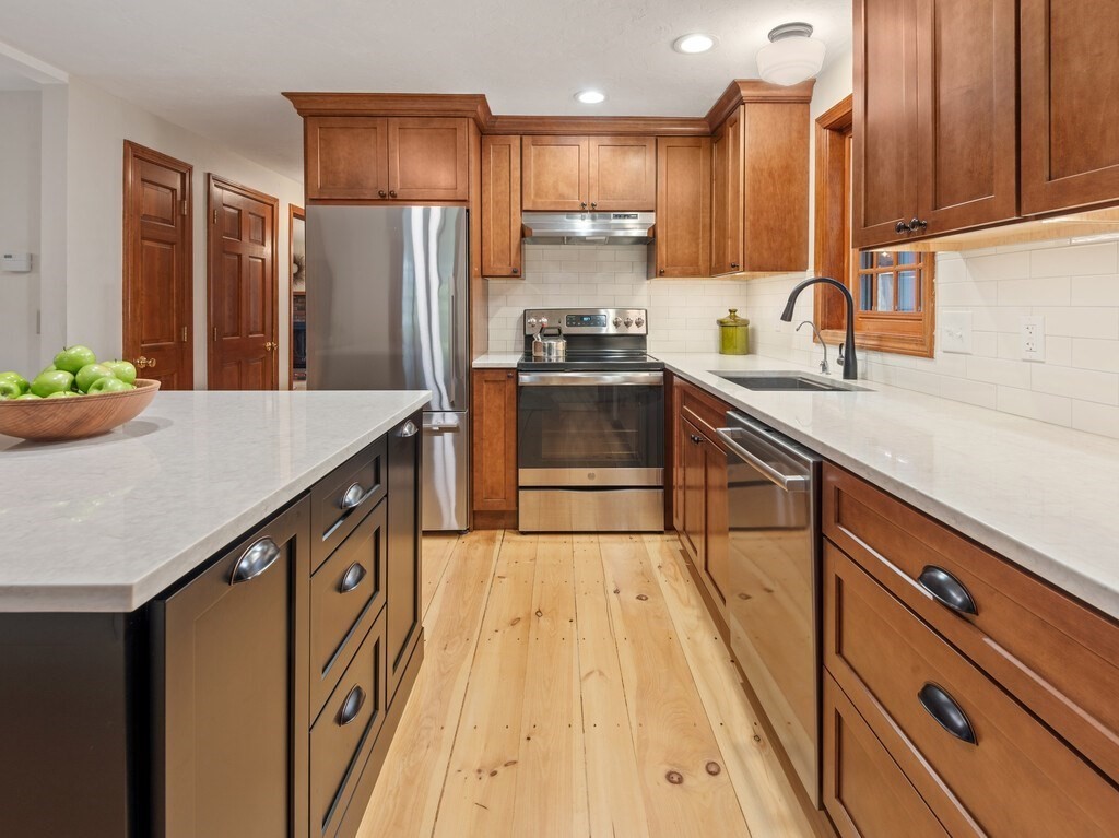 532 B Hubbardston Road Princeton, MA 01541 - Photo 10 of 41 a kitchen with stainless steel appliances granite countertop a sink and cabinets