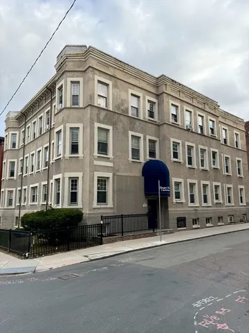 a front view of a building