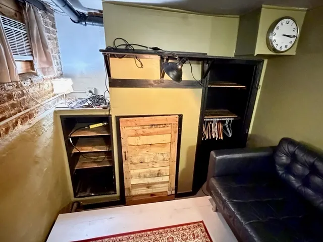 a view of storage and utility room