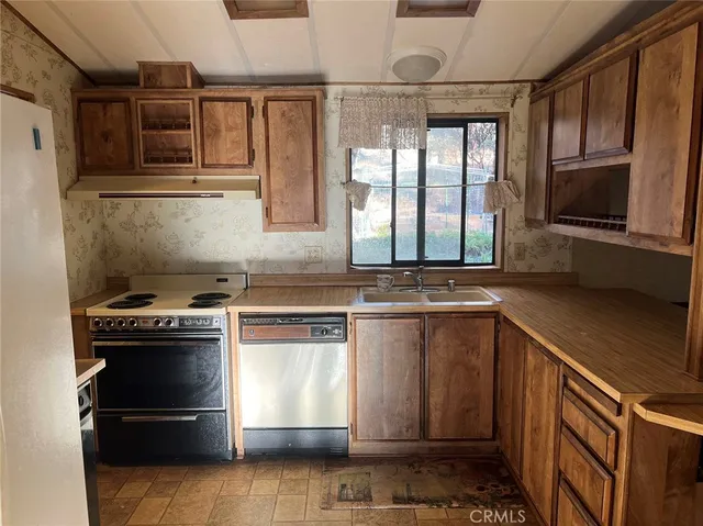 a room with a fireplace