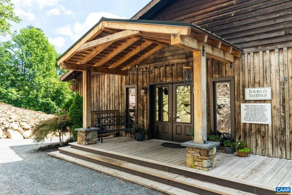 a view of balcony with couch