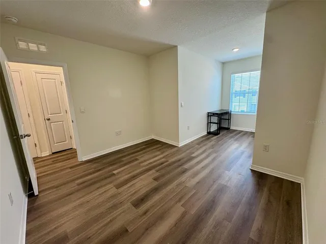 a view of an empty room