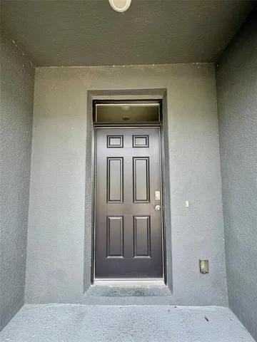 a view of front door