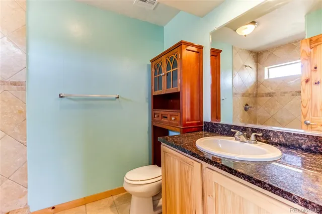 a bathroom with a toilet a sink and a shower