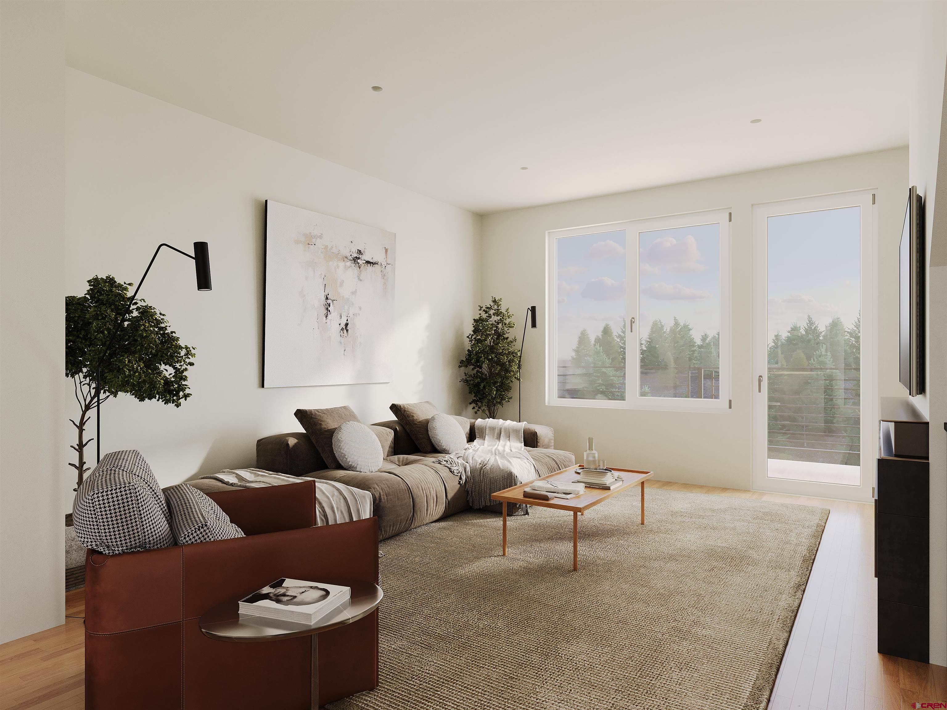 762 Goeglein Gulch Road, Unit 5 Durango, CO 81301 - Photo 39 of 43 a living room with furniture and a large window