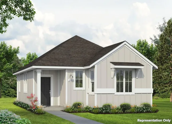 front view of house with a yard