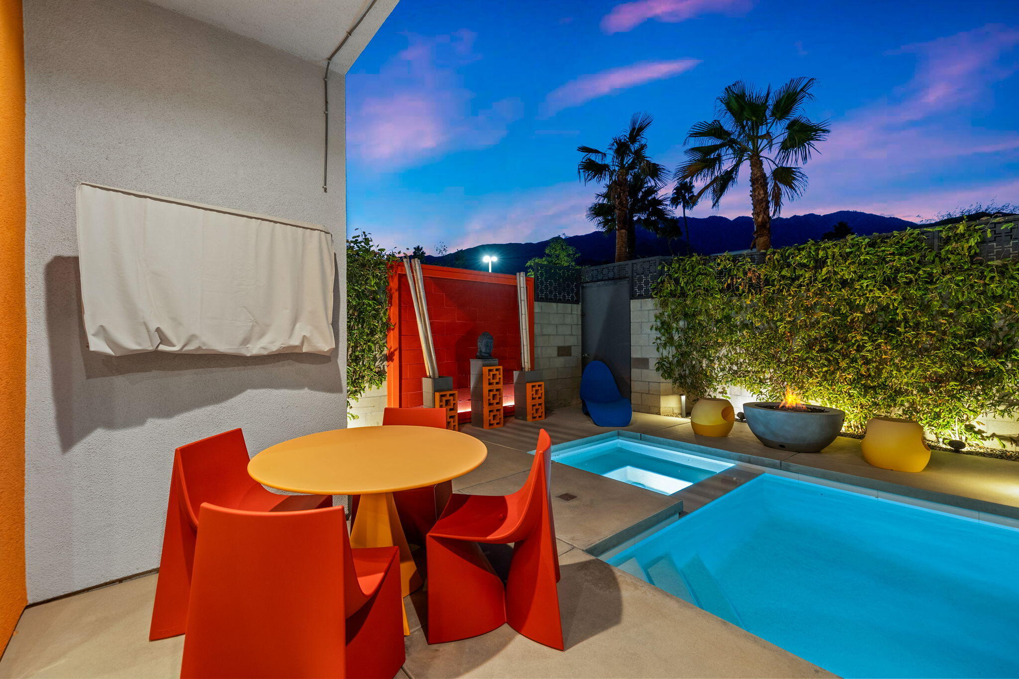 2691 Paragon Loop Palm Springs, CA 92262 - Photo 5 of 18 a view of a room with furniture and a potted plant