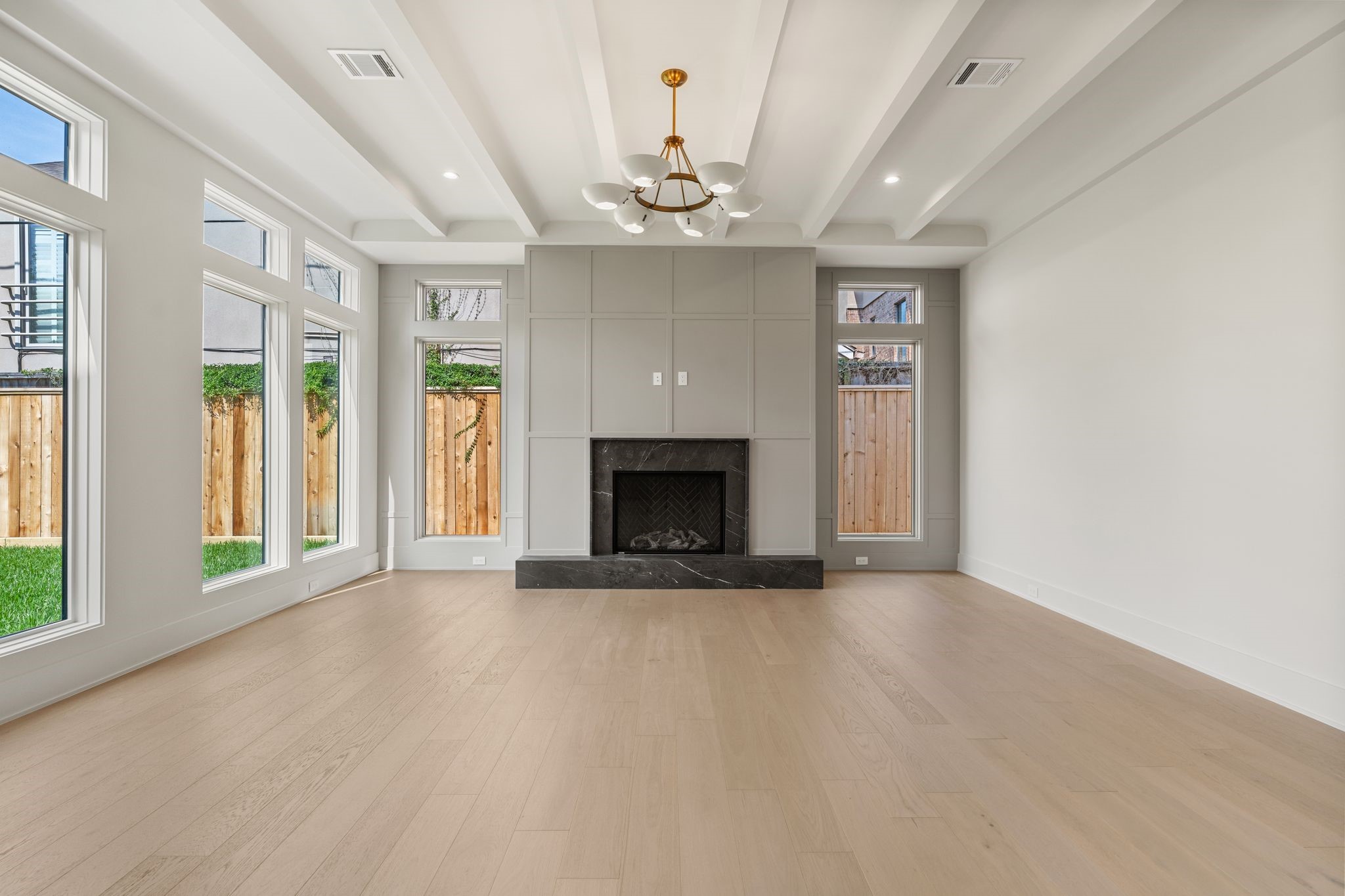 1616 Hazard Street Houston, TX 77019 - Photo 19 of 50 Sophisticated ceiling treatment in the living room.