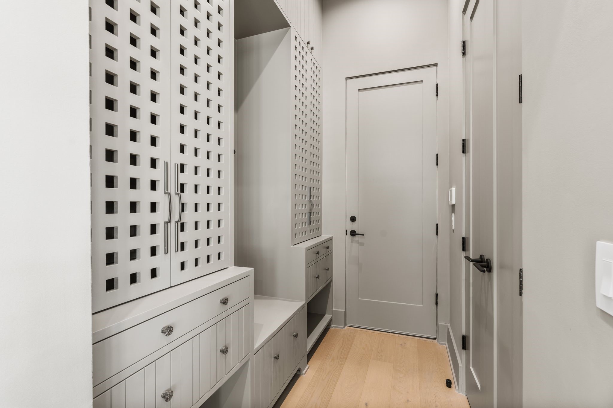 1616 Hazard Street Houston, TX 77019 - Photo 25 of 50 Mud room/additional pantry space located just inside the garage. There is also a walk-in kitchen pantry.