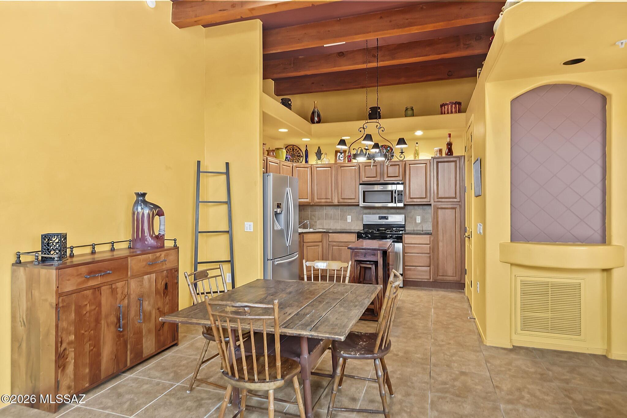 101 Post Way Tubac, AZ 85646 - Photo 7 of 31 a view of a city from a dining room