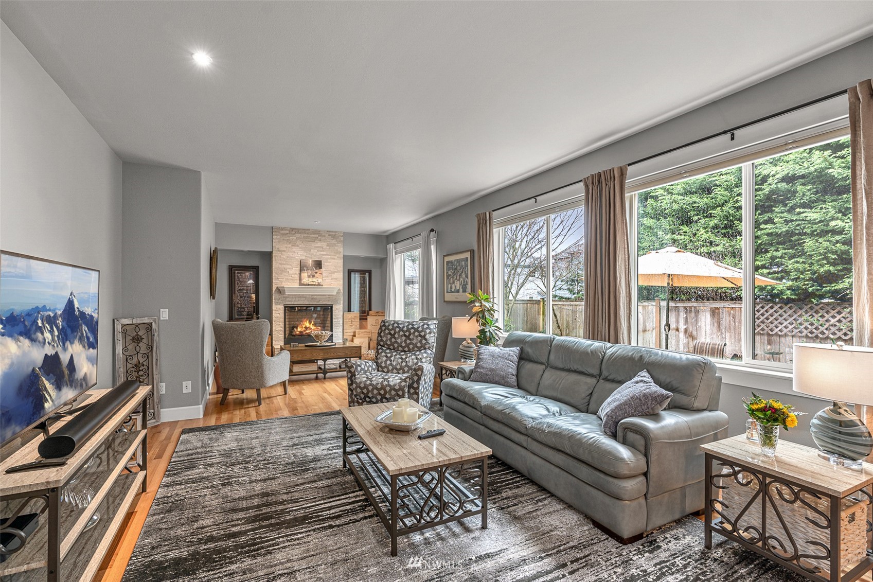 22404 5th Place West Bothell, WA 98021 - Photo 20 of 40 a living room with furniture and a flat screen tv