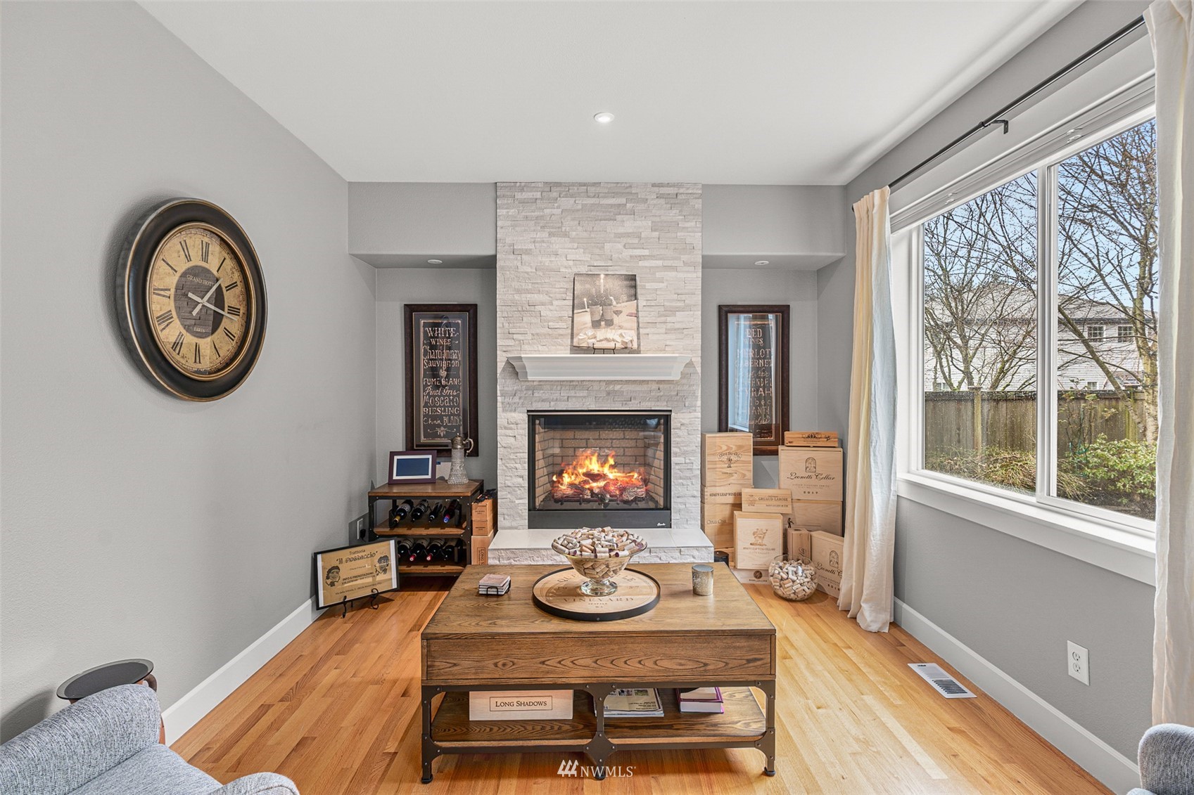 22404 5th Place West Bothell, WA 98021 - Photo 22 of 40 a living room with furniture and a fireplace