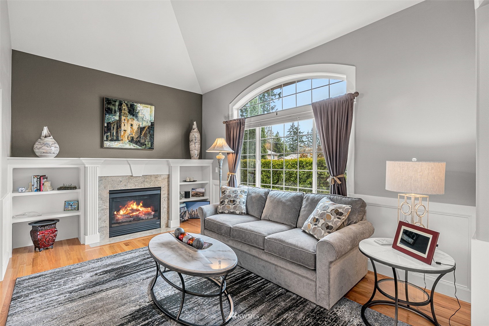 22404 5th Place West Bothell, WA 98021 - Photo 7 of 40 a living room with furniture and a fireplace