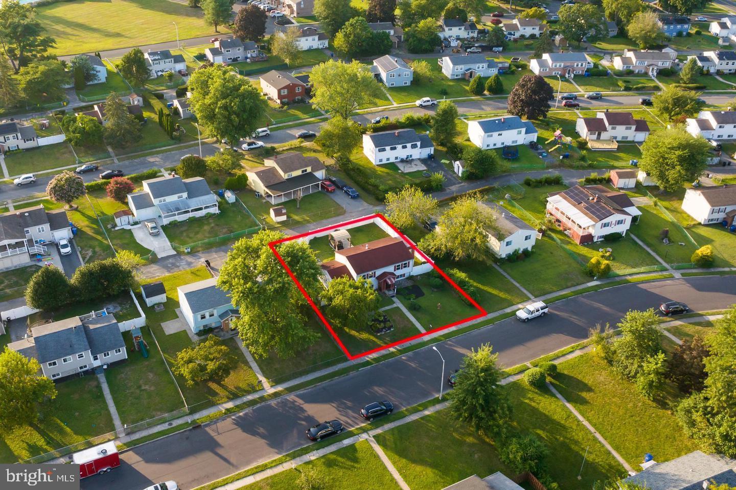 219 Harvard Avenue Pemberton, NJ 08068 - Photo 27 of 42 an aerial view of swimming pool patio and mountain view in back