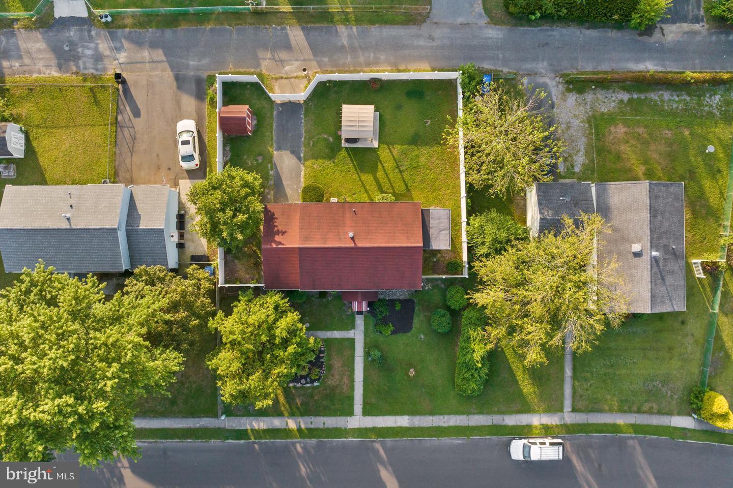 219 Harvard Avenue Pemberton, NJ 08068 - Photo 35 of 42 an aerial view of a house with a yard basket ball court and outdoor seating