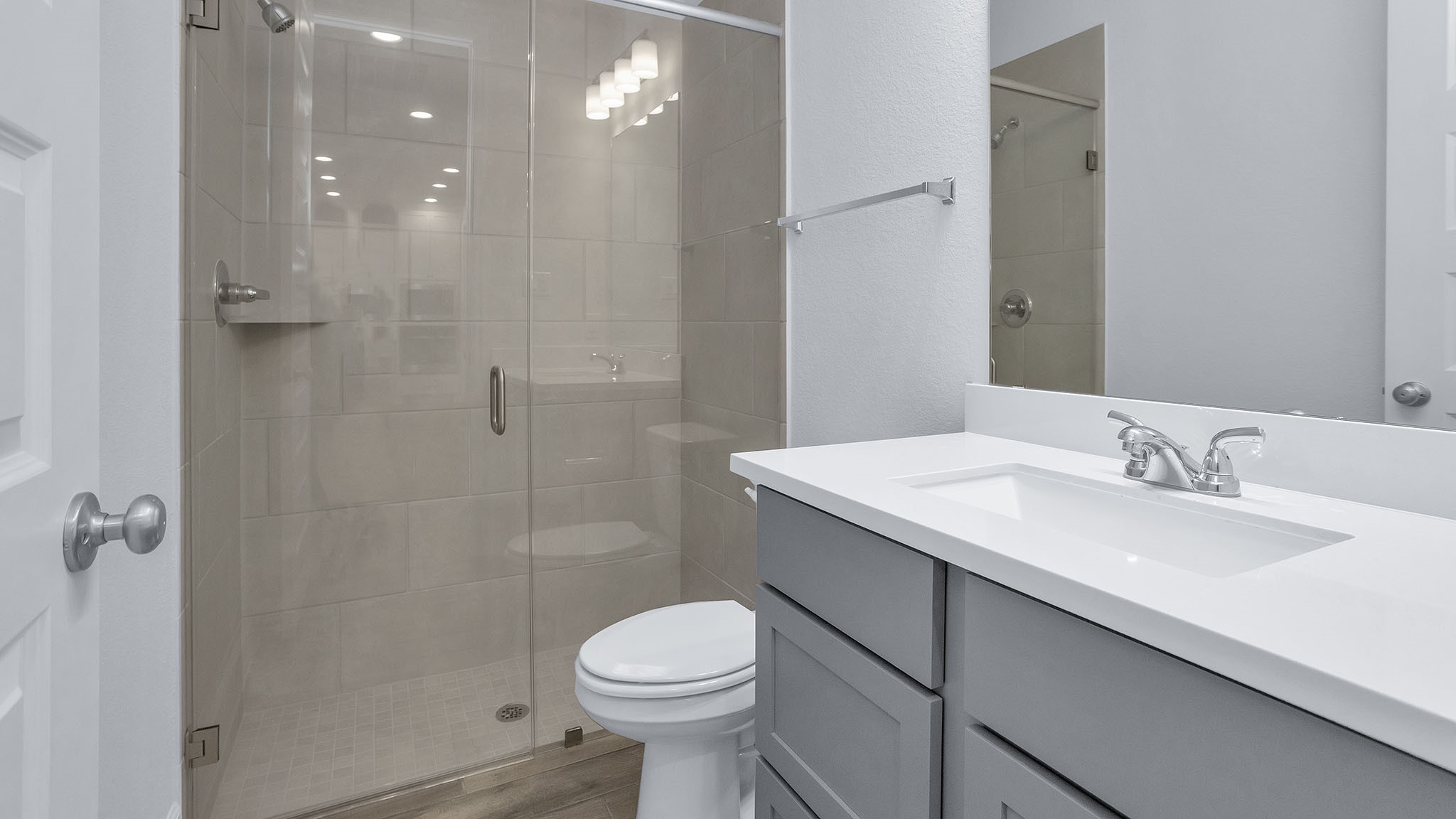 9620 Mount Brewer Lane Porter, TX 77365 - Photo 13 of 25 a bathroom with a sink toilet and shower