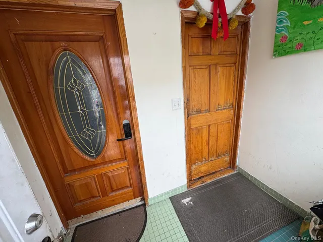 a view of front door door of a house