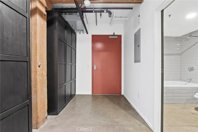 a view of a walk in closet