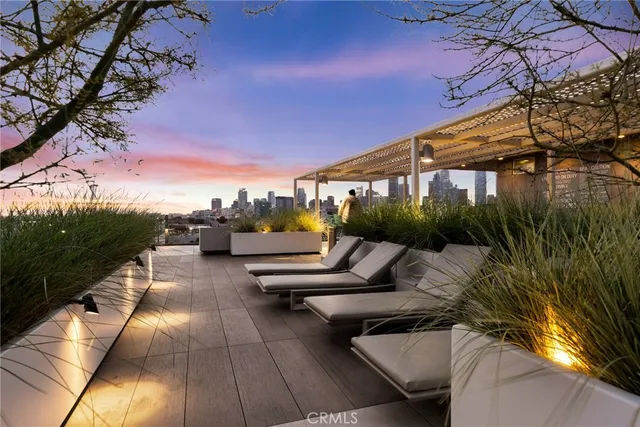 a view of outdoor space with seating area