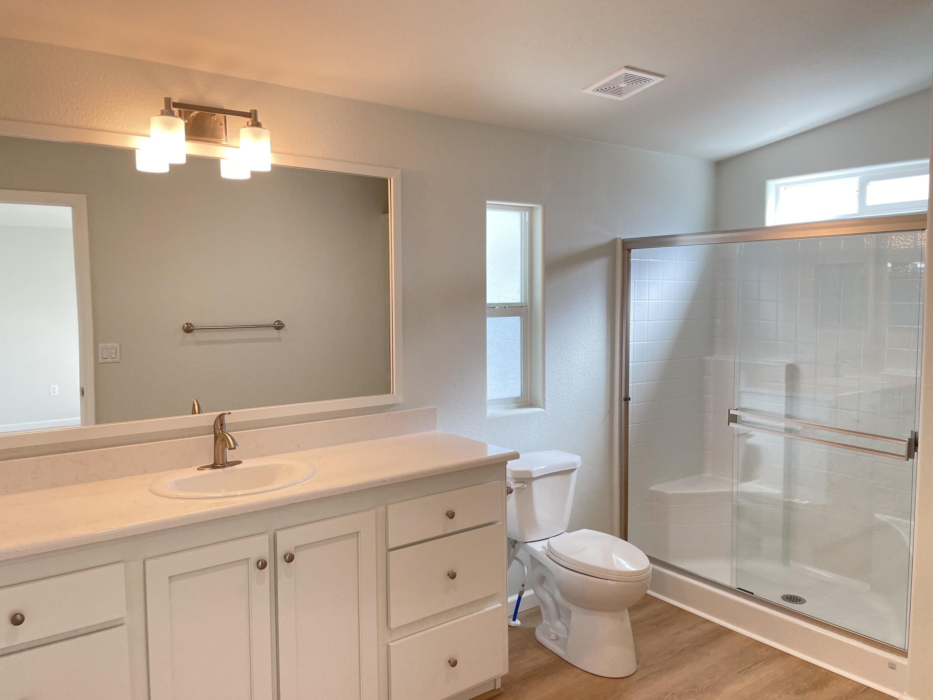 333 Old Mill Road, Unit 52 Santa Barbara, CA 93110 - Photo 18 of 29 a bathroom with a sink a toilet and shower