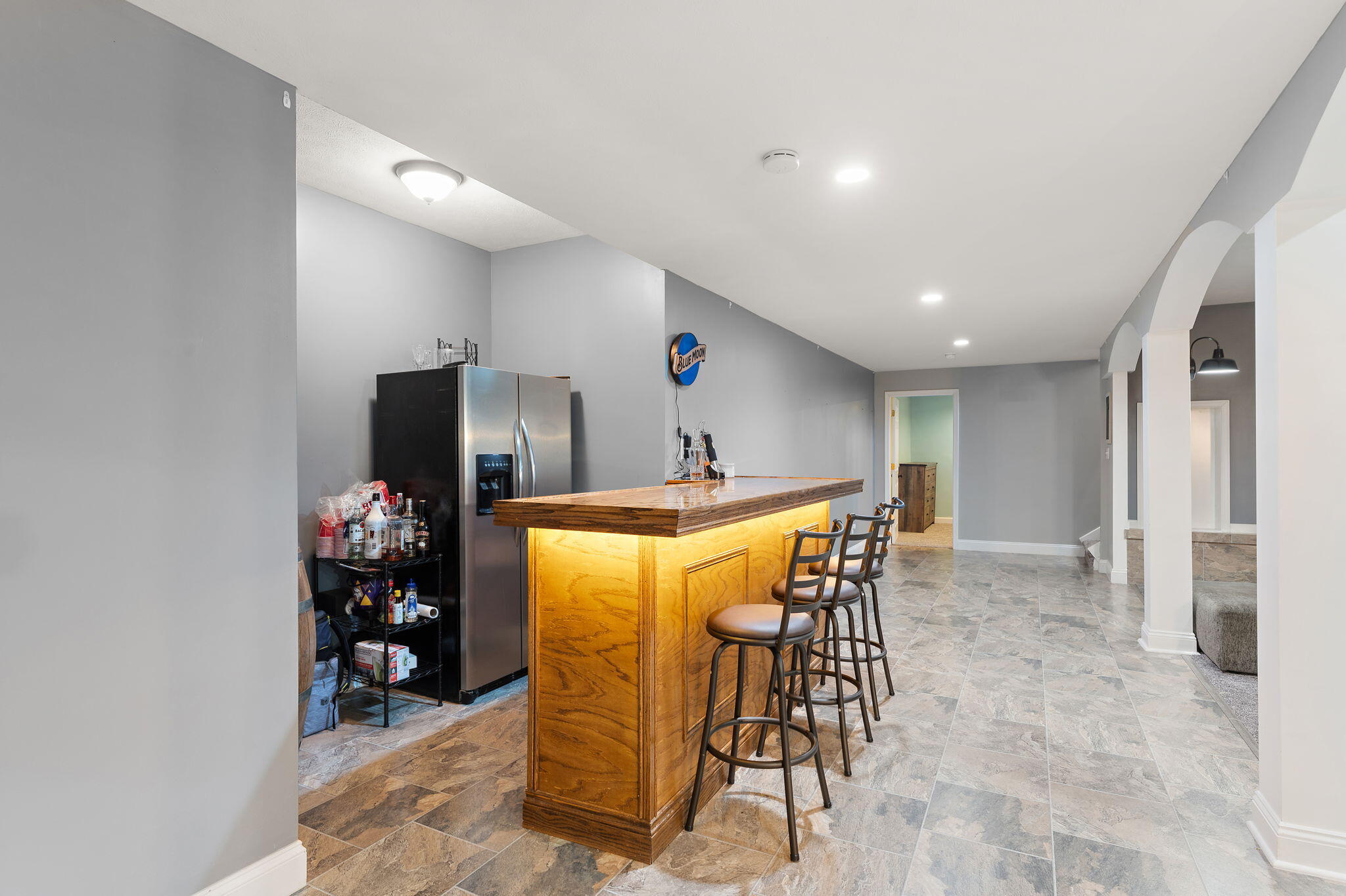 6776 Fox Crossing Knox, IN 46534 - Photo 28 of 53 a view of a dining room with furniture and a chandelier