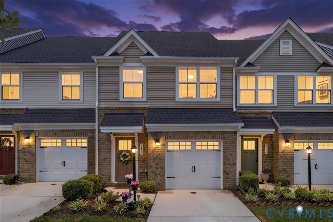 4120 Jefferson Rdg Drive Midlothian, VA 23112 - Photo 1 of 19 Townhome exterior featuring brick and siding facad