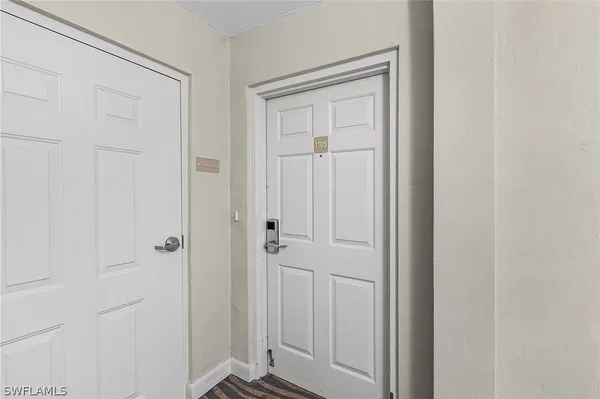 a view of a lake with a yard