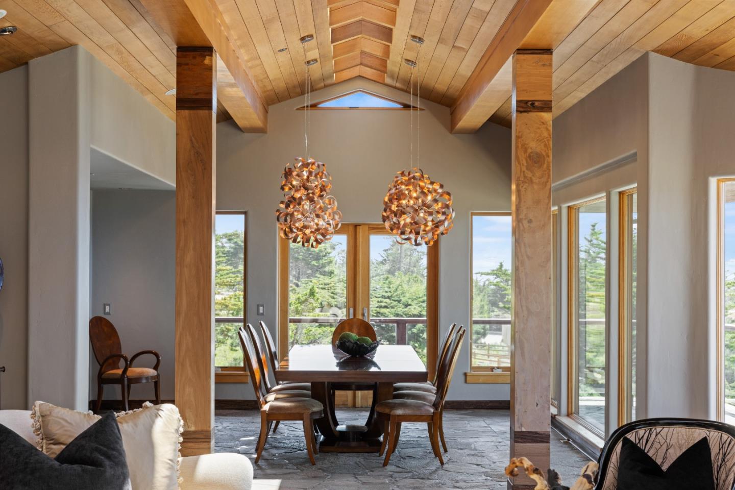 31475 Highway 1 Carmel, CA 93923 - Photo 9 of 43 a view of a dining room with furniture window and outside view