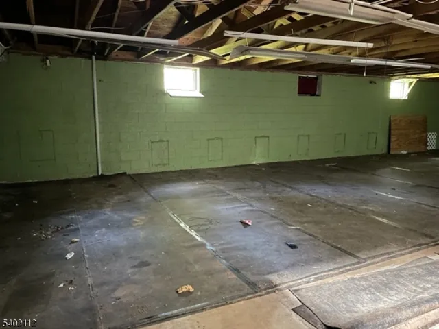 a view of a room with washing machine