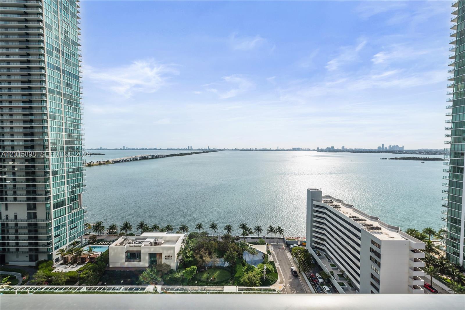480 Northeast 31st Street, Unit 1802 Miami, FL 33137 - Photo 11 of 50 a view of a lake with a city skyline in the background