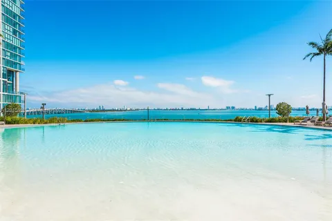 a view of an ocean and beach