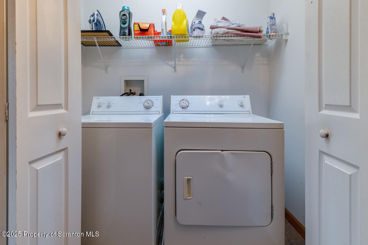 4 Scott Street Moosic, PA 18507 - Photo 22 of 23 a utility room with dryer and washer