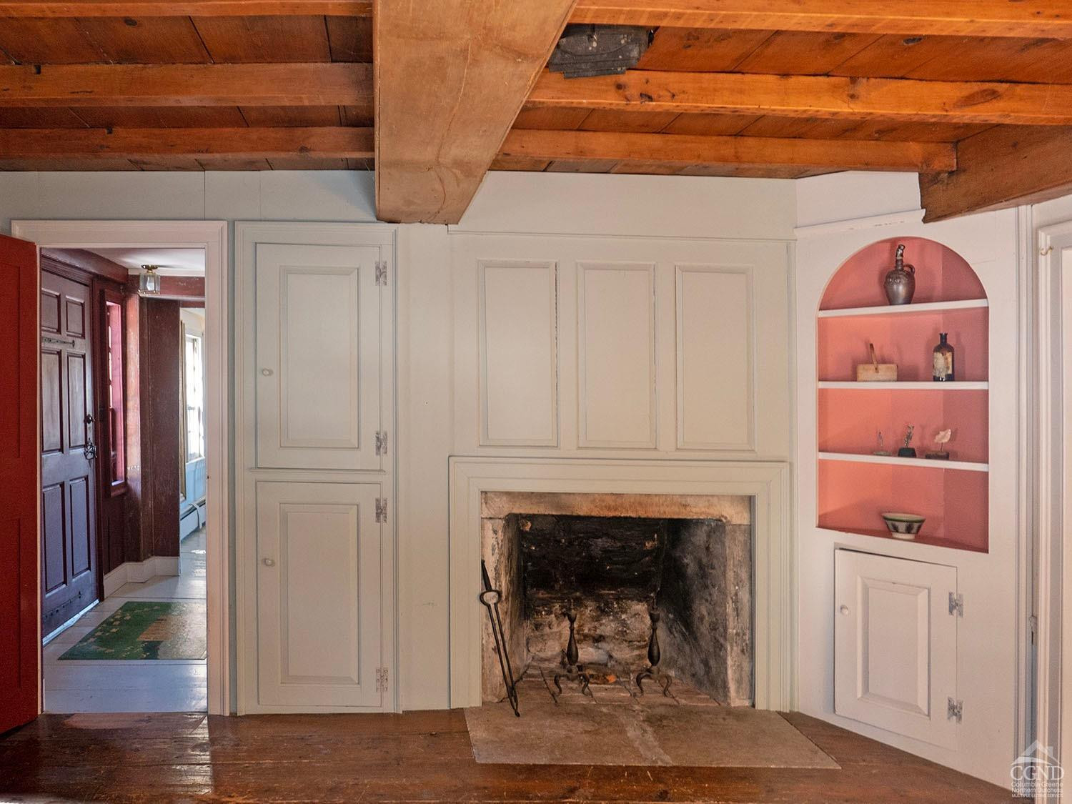 2216 County Rte 5 Canaan, NY 12029 - Photo 7 of 28 a view of a livingroom with a fireplace and wooden floor