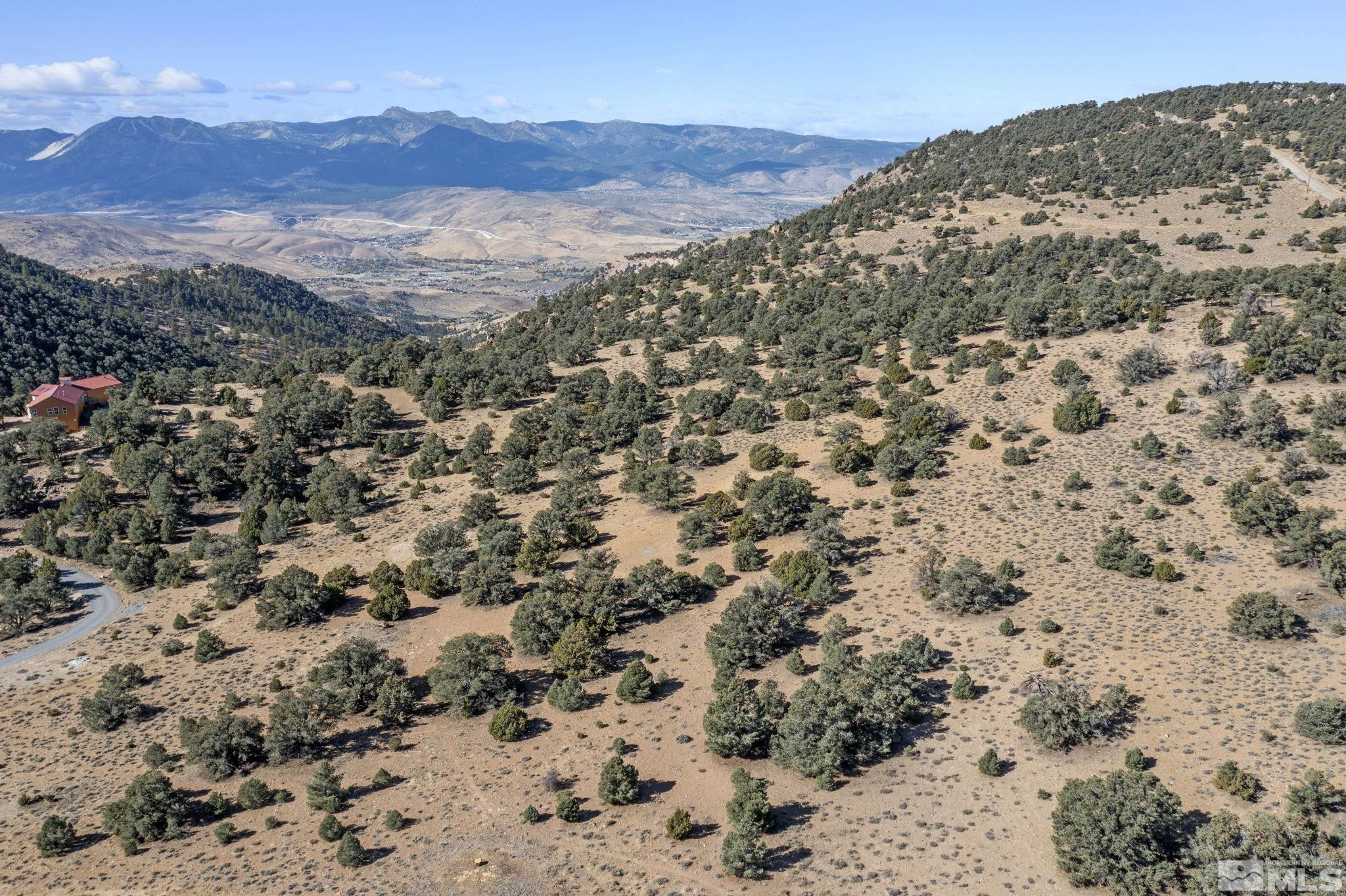 740 Cartwright Road Reno, NV 89521 - Photo 5 of 12 a view of a dry yard with mountains in the background