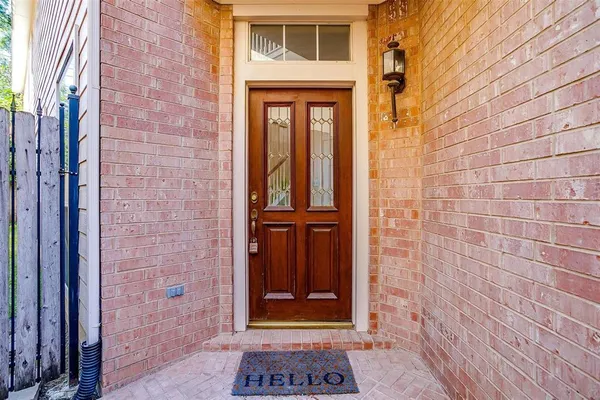 a view of front door of house
