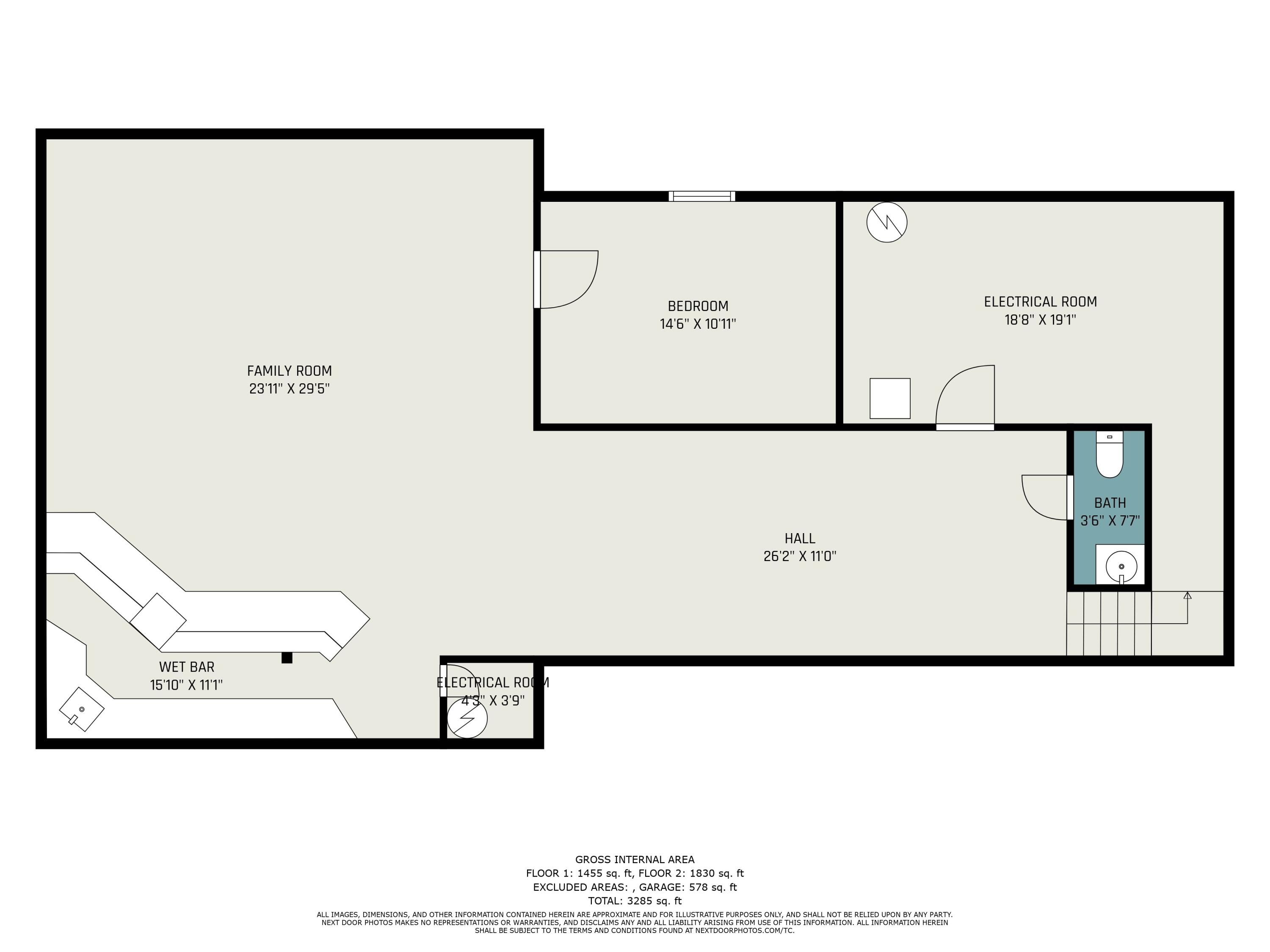 1321 Amherst Road Niles, MI 49120 - Photo 32 of 32 Finished Lower Level Floorplan