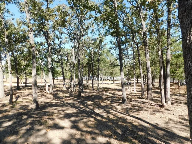 a view of road with trees