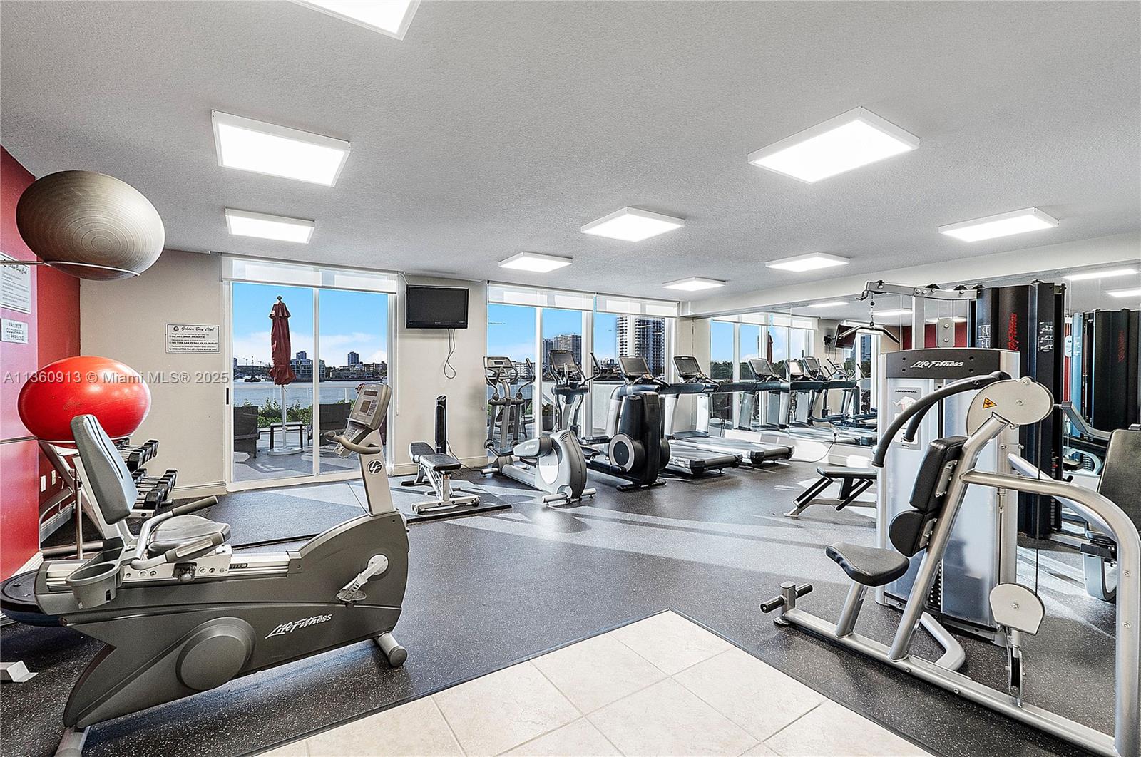 17050 North Bay Road, Unit 807 Sunny Isles Beach, FL 33160 - Photo 50 of 50 a view of a room with gym equipment