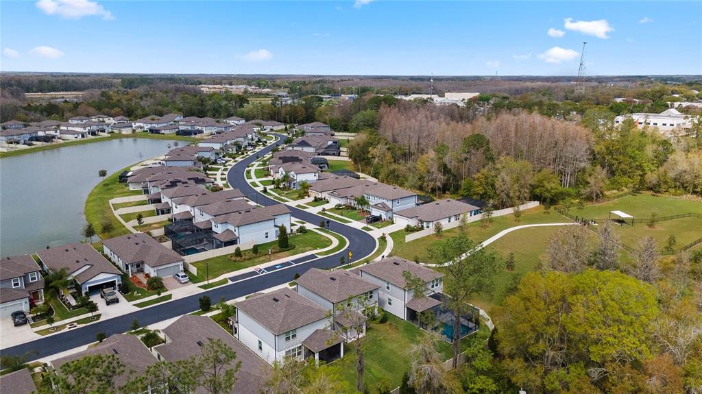 20602 Monza Loop Land O Lakes, FL 34638 - Photo 37 of 44 an aerial view of residential houses with outdoor space