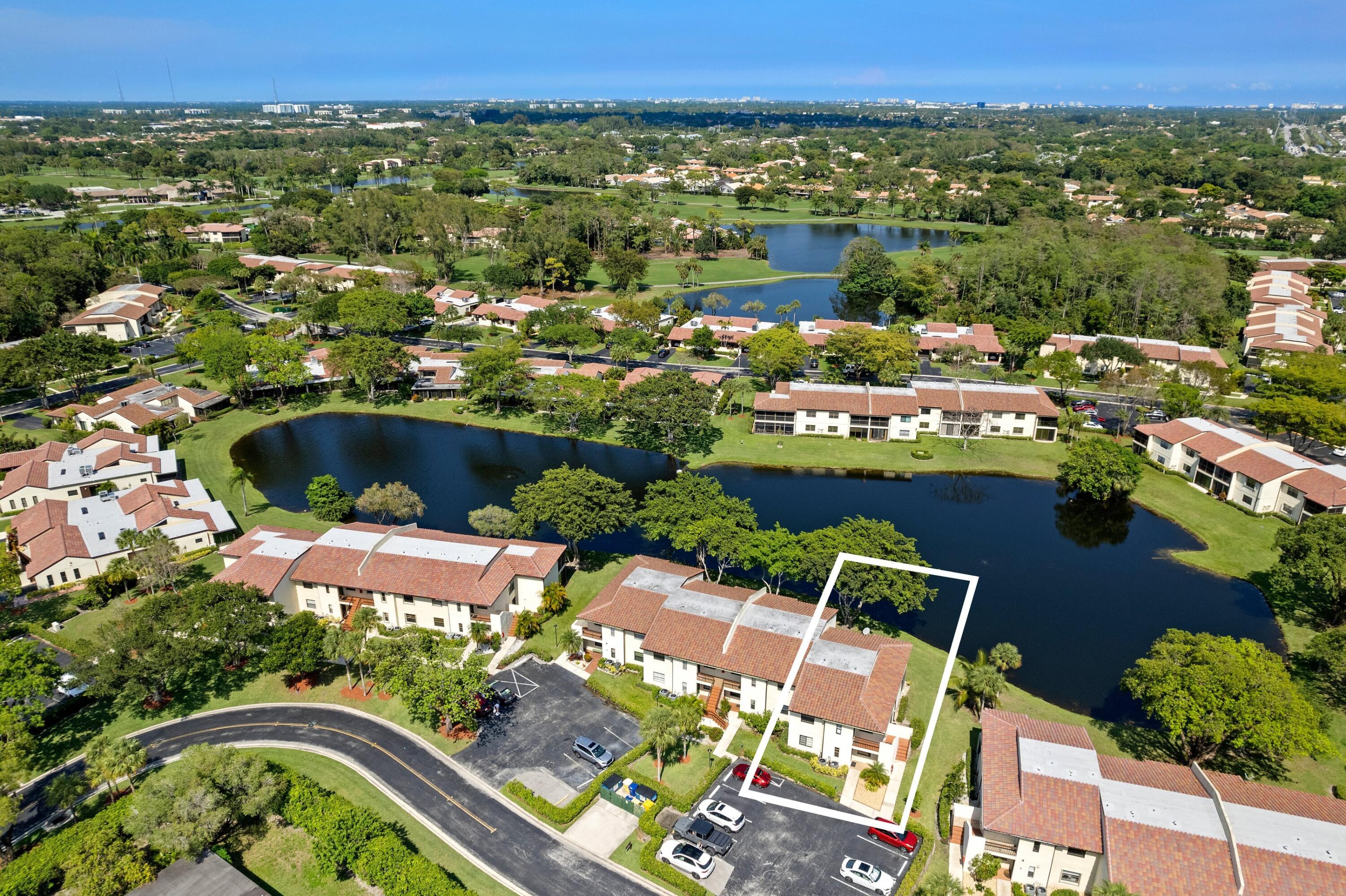 21757 Arriba Real, Unit 30H Boca Raton, FL 33433 - Photo 17 of 26 Aerial Lake View