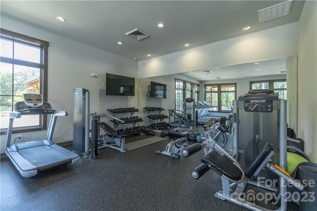 570 Crawfish Drive Fort Mill, SC 29708 - Photo 46 of 48 a room with gym equipment and a large window