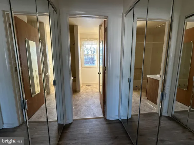 a view of closet area