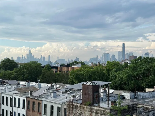 a view of a city from a terrace