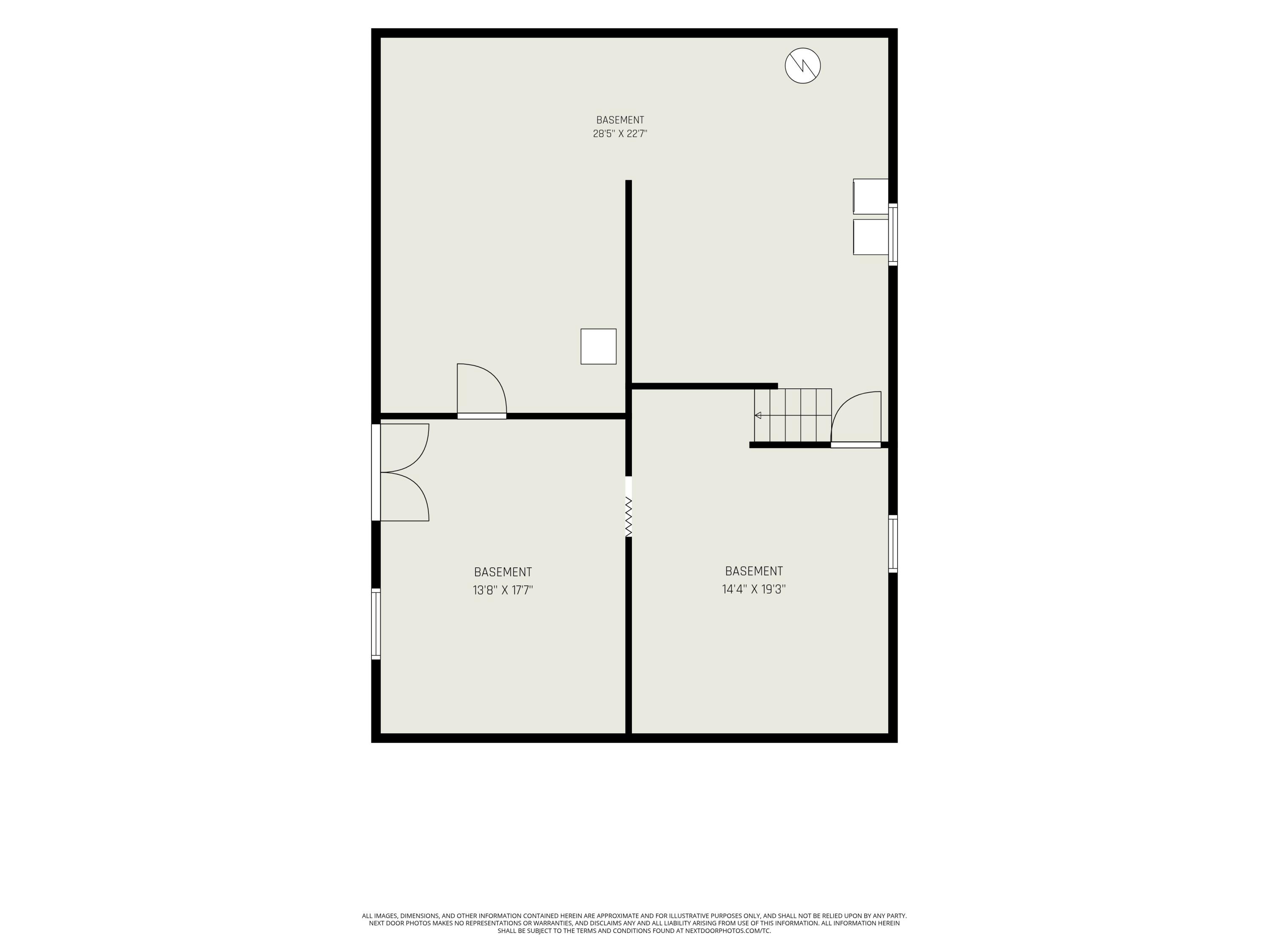 1384 Olson Road Manistee, MI 49660 - Photo 35 of 35 Basement - Floor Plan