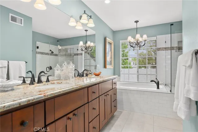 a bath tub sitting next to a window