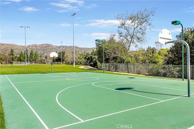 a view of a basketball court