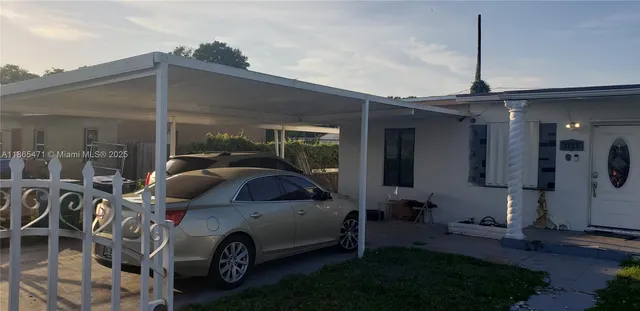 a car parked in front of house